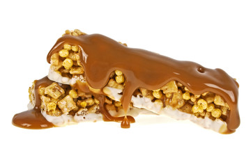 Two energy bar isolated on a white background