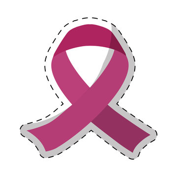 recommend clip art: Pink breast cancer ribon image design icon