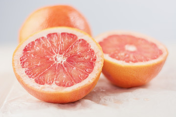 Fototapeta na wymiar Grapefruit in a cut.