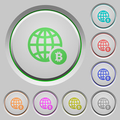 Online Bitcoin payment push buttons