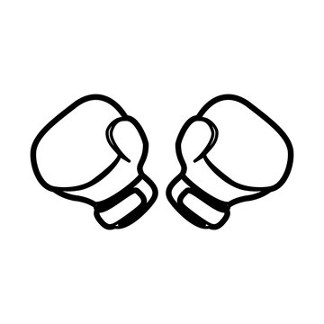 figure boxing gloves icon image, vector illustration design