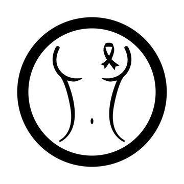 recommend clip art: black breast cancer signal image design icon