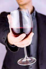 Drinking some alcohol