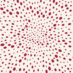 trippy circles red pattern
