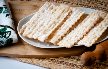 italian bakery product known as bugie typical of Carnival