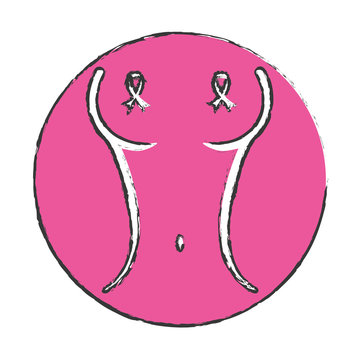 recommend clip art: emblem body woman breast cancer signal image design icon