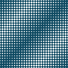 Abstract geometric hipster fashion halftone blue square pattern