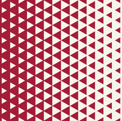 Abstract red geometric hipster fashion design print halftone triangle pattern