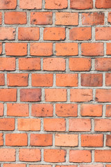 red brick wall as texture or background