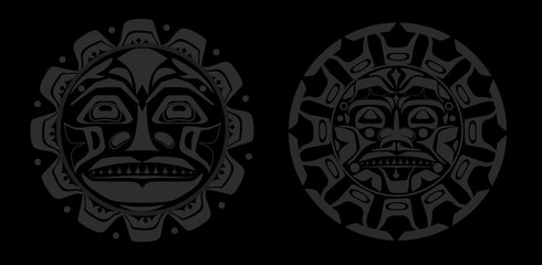 Vector illustration of the sun symbol