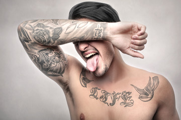 Stick out the tongue