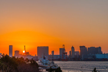 Tokyo at sunset