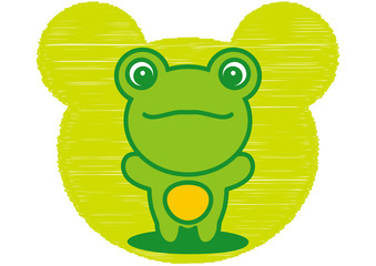 The stuffed toy of the Frog