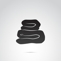 Towel vector icon.