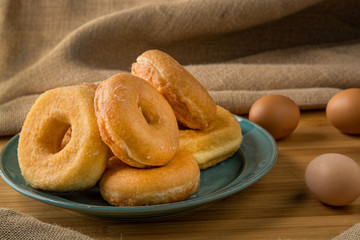 pille of fresh donuts
