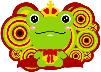 Fototapeta premium The stuffed toy of the Frog