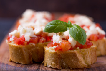 Typical spanish tapas concept, rustic style