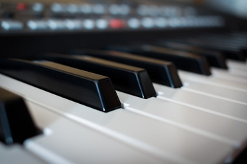 Fototapeta na wymiar piano keyboard keys