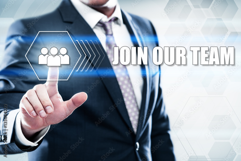 Poster business, technology, internet concept on hexagons and transparent honeycomb background. businessman