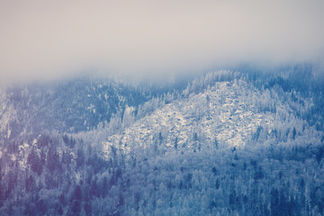 View on winter mountains Tatry, Poland