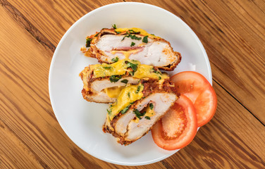 baked chicken fillet with cheese