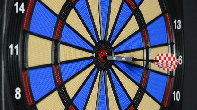 playing darts
