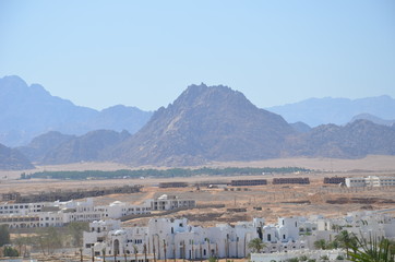 Obraz premium Landscapes streets of a large tourist center of Sharm El Sheikh