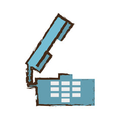 telephone call communication color sketch vector illustration eps 10