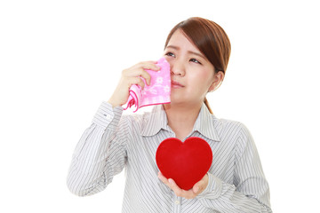 失恋した女性