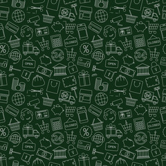 Obraz premium Seamless pattern business