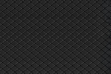 Black Nylon Fabric Background Texture, Large Detailed Textured Macro Closeup Pattern, Horizontal Textile Copy Space