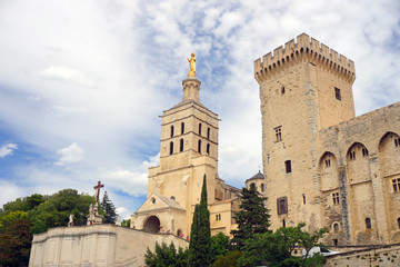 Fototapeta na wymiar Palace of the Popes, Avignon