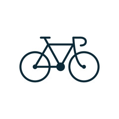 Fototapeta premium bicycle icon on white background