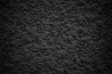 black abstract wall, dark cement texture as background