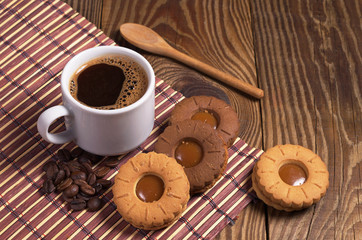 Coffee with cookies