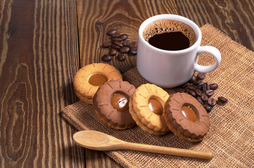 Coffee with cookies