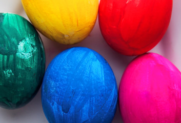 Colorful easter eggs.