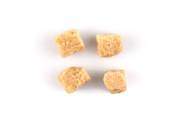Brown cane sugar cubes