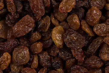 Sweet raisins background