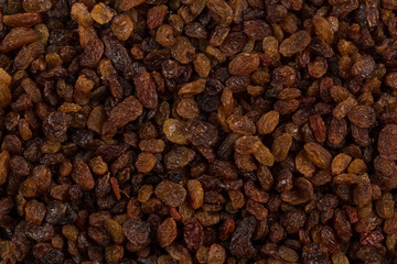 Sweet raisins background