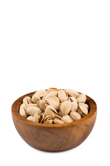 Heap of salted pistachio nuts
