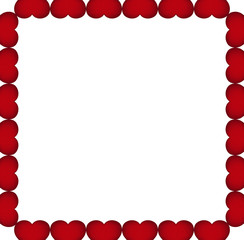 Obraz premium Background of red hearts on the day of the holiday Valentine s