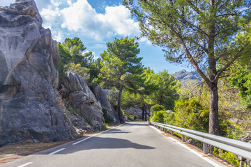Beautiful view of Sa Calobra on Mallorca Island, Spain