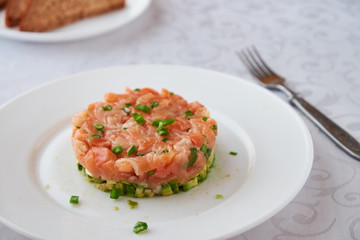 Salmon Tartare with avocado