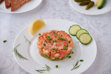 Salmon Tartare with avocado