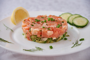 Salmon Tartare with avocado