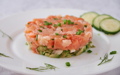 Salmon Tartare with avocado