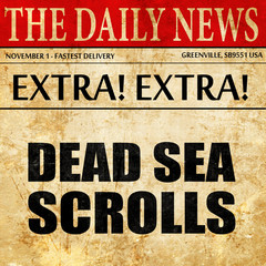 dead sea scrolls, newspaper article text