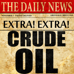 crude oil, newspaper article text