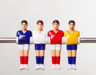 foosball table soccer . football players sport teame